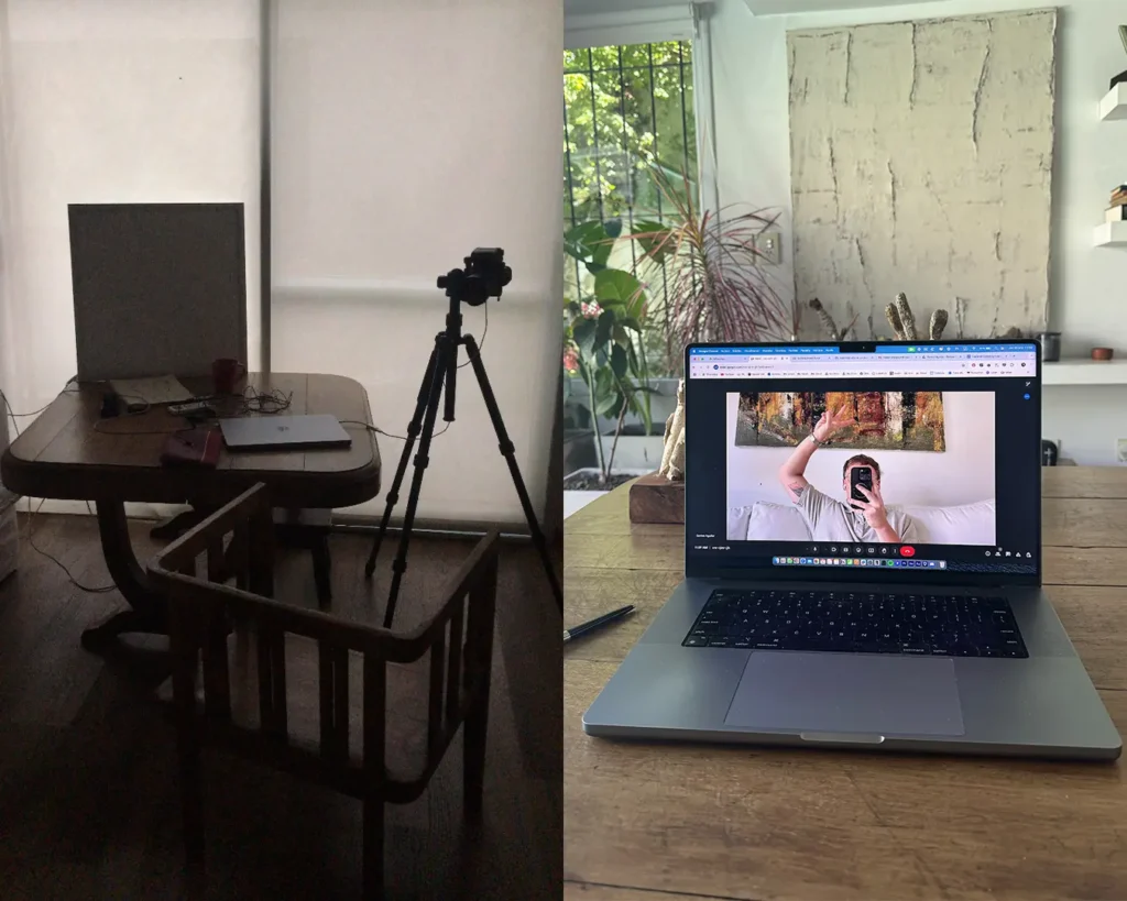 Sesión creativa de contenido en agencia digital para negocios